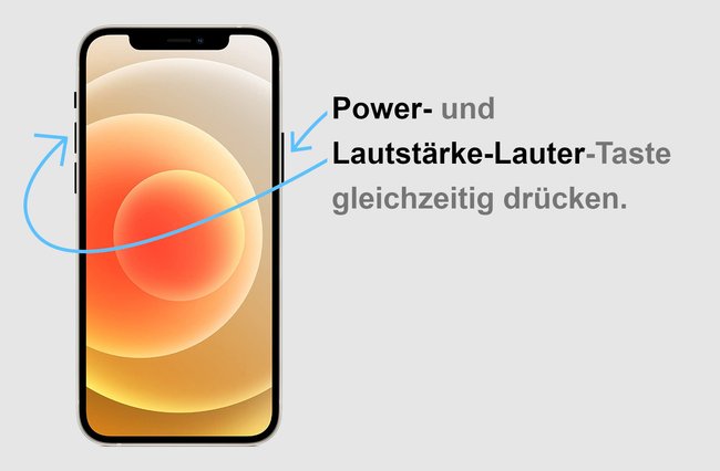 So erstellt ihr Screenshots auf dem iPhone 12, iPhone 11 Pro Max, iPhone 11 (Pro), iPhone XS (Max), iPhone XR und iPhone X. Bild: Apple / Editiert: GIGA