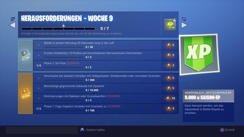 Fortnite Herausforderungen Woche 9 Season 6