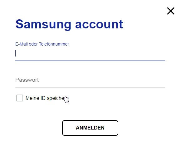 samsung-account-anmelden