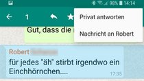 Im WhatsApp-Gruppenchat privat antworten – so geht’s