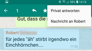 Im WhatsApp-Gruppenchat privat antworten – so geht’s