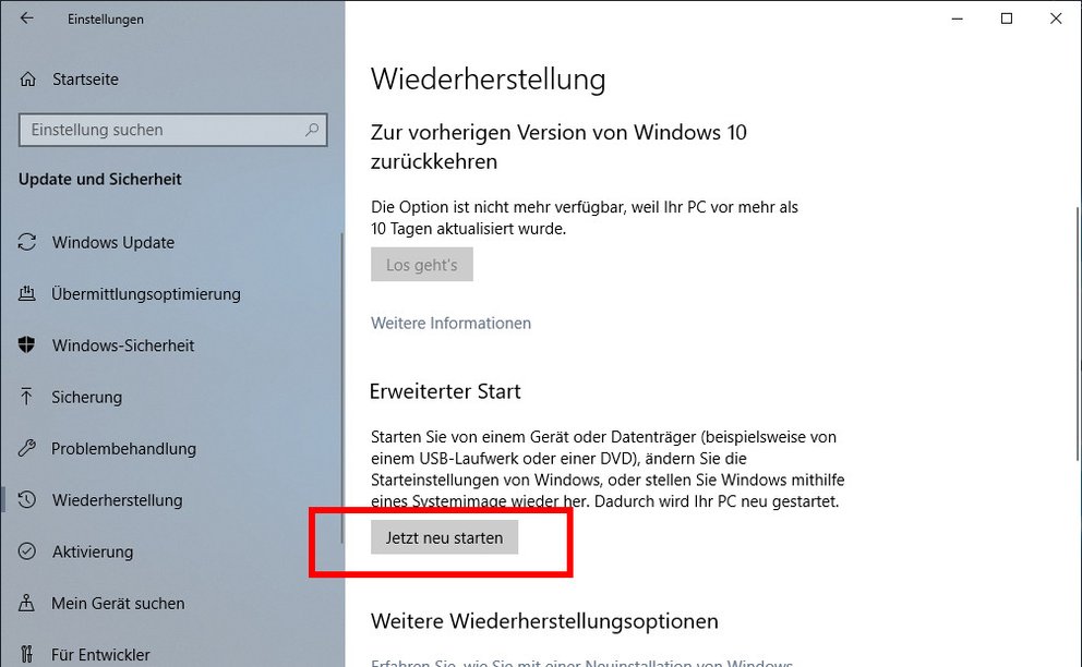 Windows 10 und 11 BIOS starten so geht
