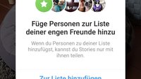 Instagram: Enge Freunde – das kann die Liste