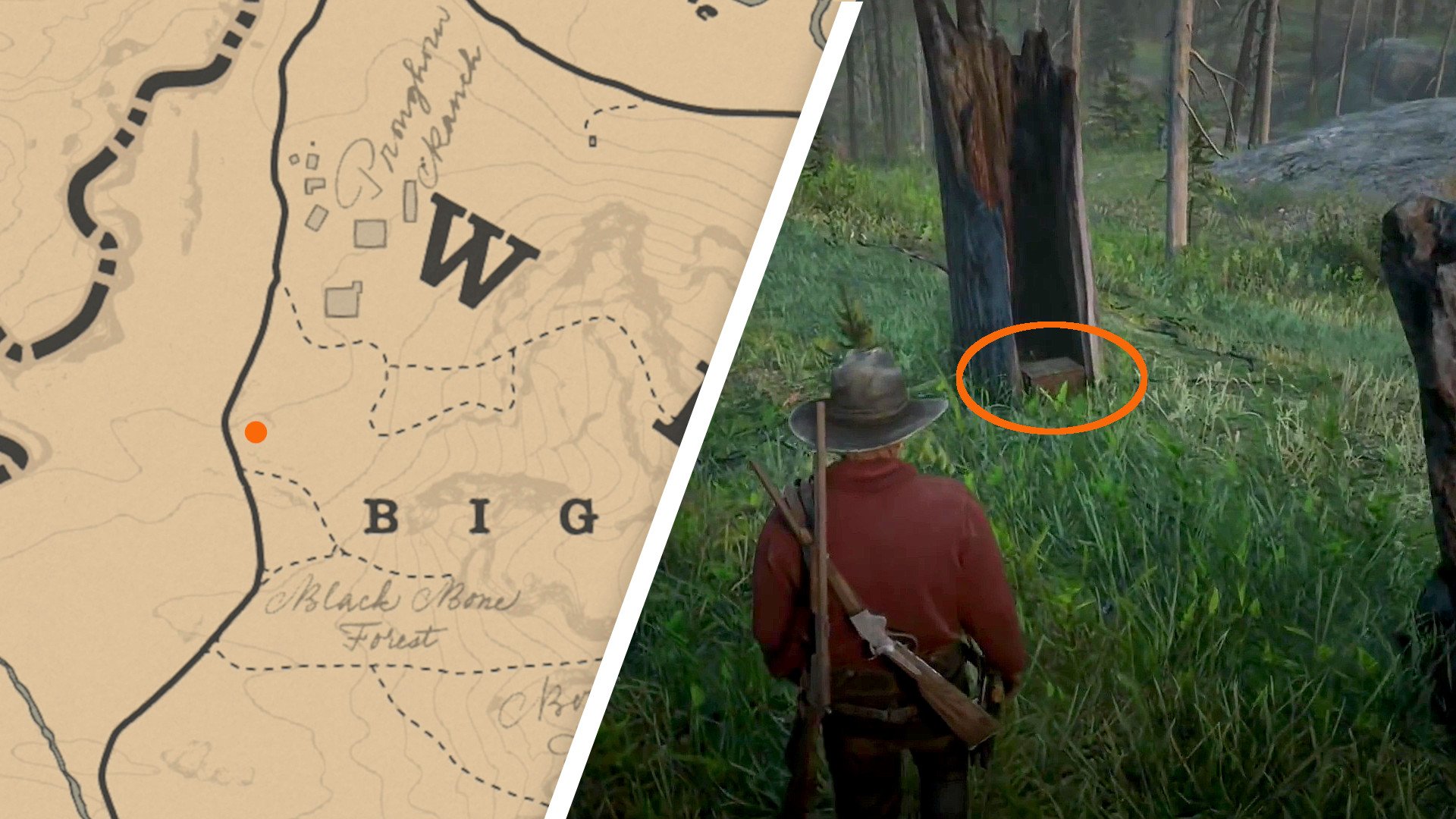 Rdr2 Online Treasure Map Blackbone Forest لم يسبق له مثيل الصور.
