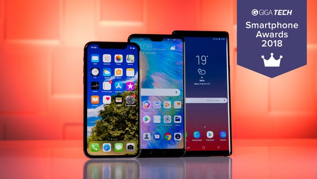 Smartphone-Awards 2018: Wählt mit GIGA das beste Handy des Jahres