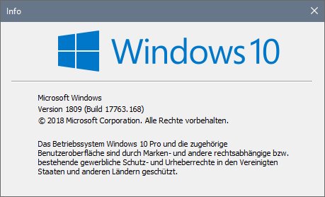 Wie lautet die aktuelle Windows-10-Version?