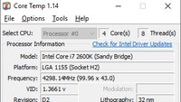 Core Temp Download: CPU-Kern-Temperatur auslesen