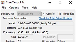 Core Temp Download: CPU-Kern-Temperatur auslesen