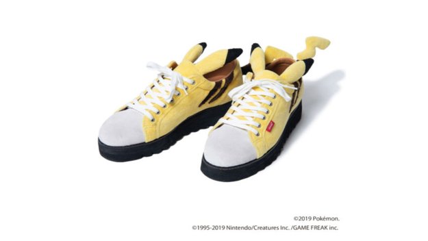 Pikachu-Sneaker mit kuscheligem Fell und Ohren - so süß!