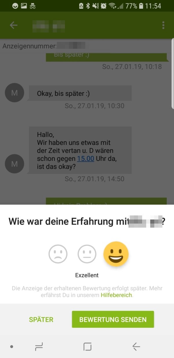 Ebay Kleinanzeigen Nachricht Kann Nicht Gesendet Werden eBay Kleinanzeigen: Nutzer bewerten – so gehts