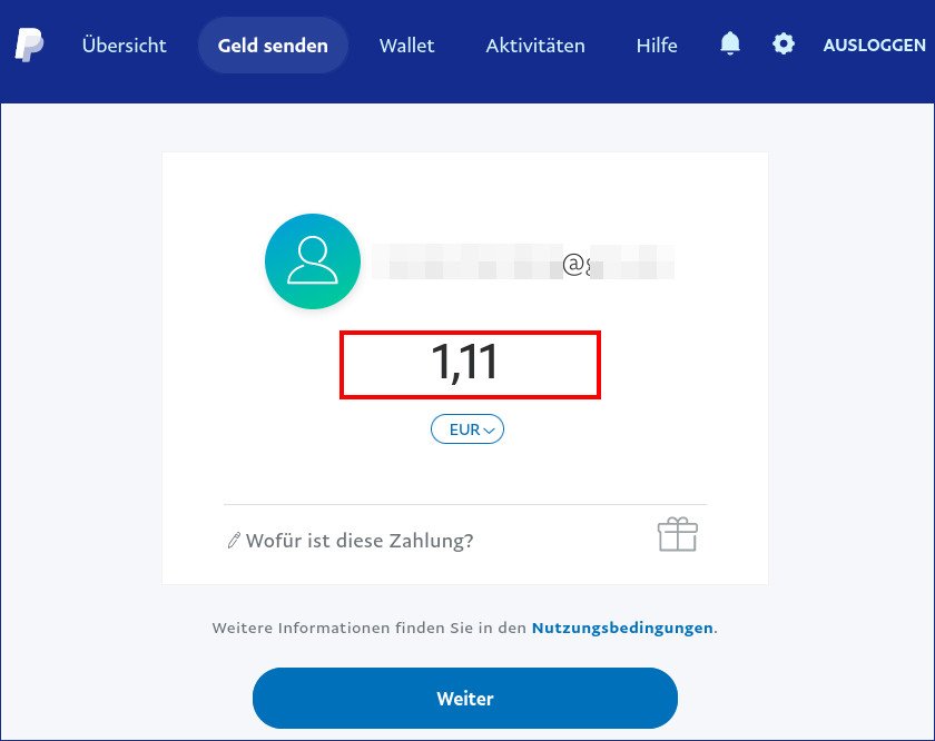 Paypal Geld Zurückholen Freunde Falsche E Mail PayPal: Geld an Freunde/Familie senden (kostenlos)