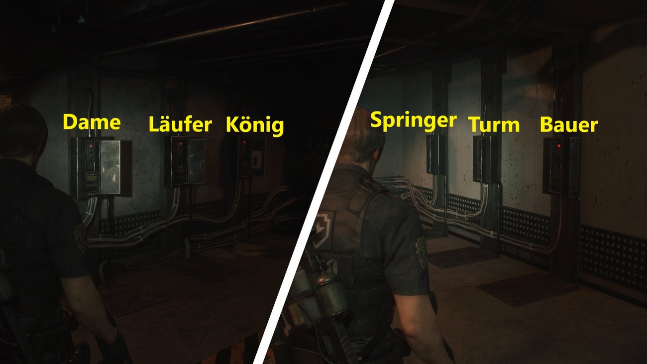 Resident Evil 2 SchachfigurenRätsellösung für A und BStory