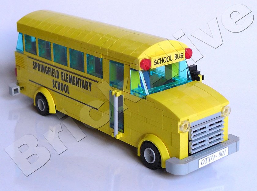 LEGO MOC Simpsons Ottos Schulbus