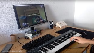 Spieler hackt Online-Shooter, um mit einem echten Klavier zu zocken