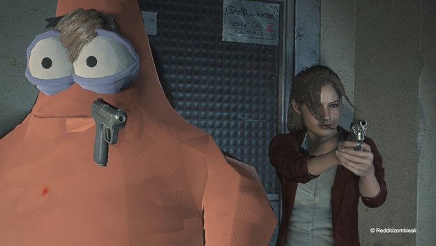 Resident Evil 2 mit dem besten Freund von SpongeBob