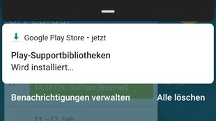 „Play-Supportbibliotheken wird installiert“ – was ist das?