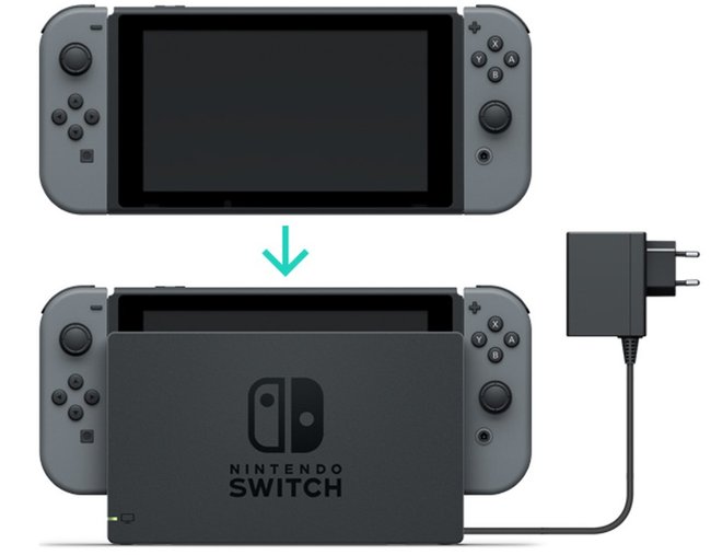 Es dauert ungefähr 3 Stunden, um die Switch im Standby-Modus aufzuladen. Bildquelle: Nintendo