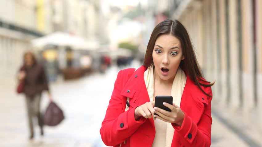 woman with cellphone