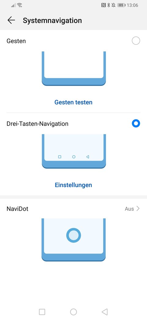 11. Huawei P30 Pro: On-Screen-Tasten ausschalten / Gestensteuerung  einschalten