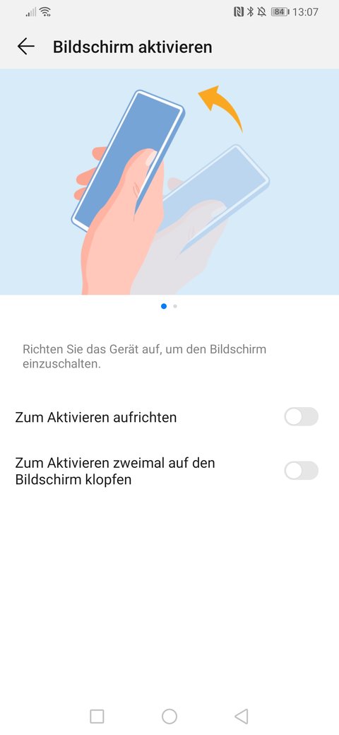 13. Huawei P30 Pro: Double Tap to Wake aktivieren