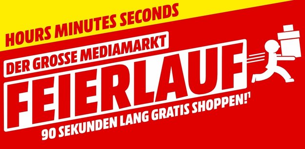 Gratis shoppen bei MediaMarkt: Alle Infos zur Feierlauf-Aktion