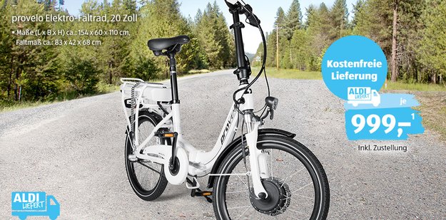 Ab heute bei Aldi: Faltbares E-Bike für 999 Euro – lohnt sich der Pedelec-Kauf?