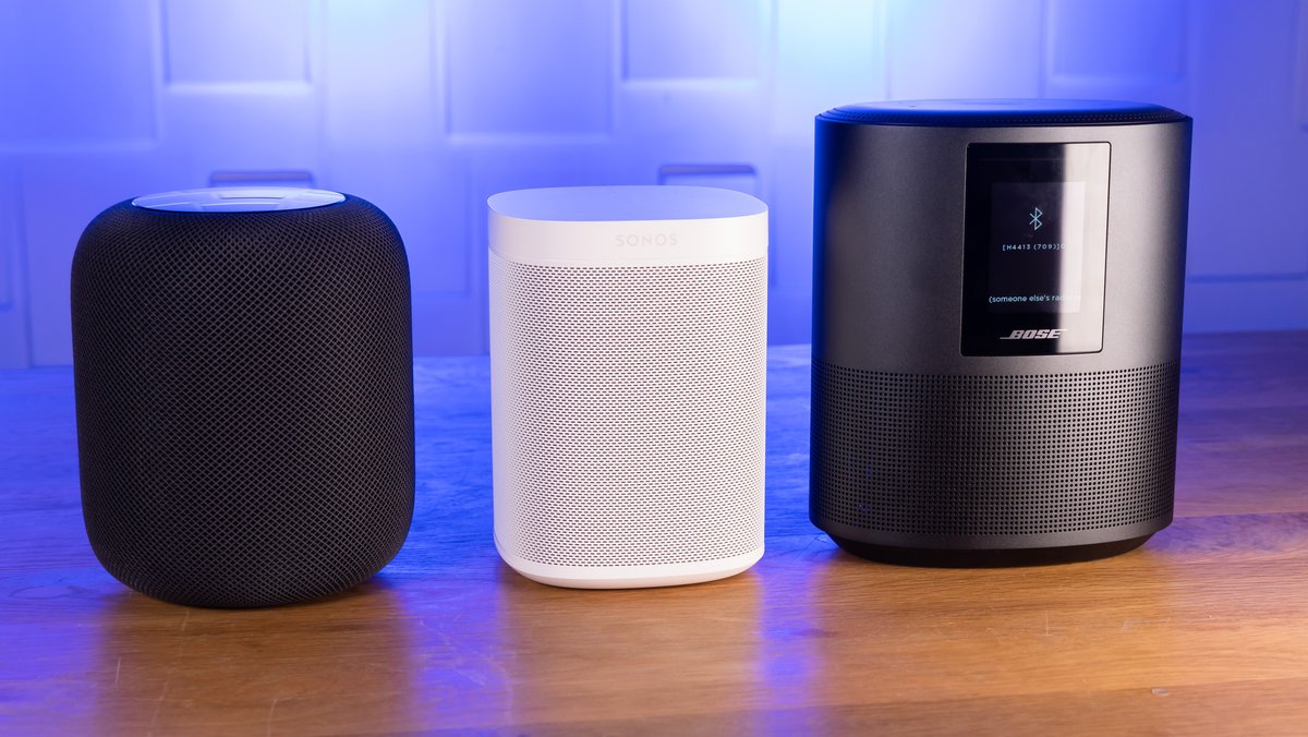 Klangvergleich zwischen Apple HomePod, Bose Home Speaker 500 und Sonos One