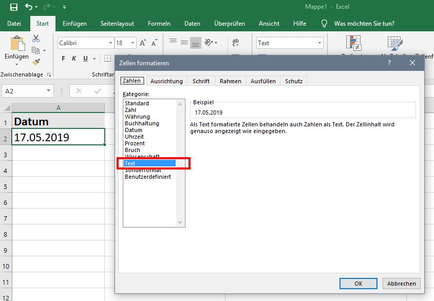 Excel Datum In Text Umwandeln So Gehts 7041