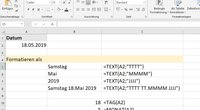 Excel: Datum in Text umwandeln – so geht's