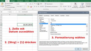 Excel: Datum formatieren – so geht's