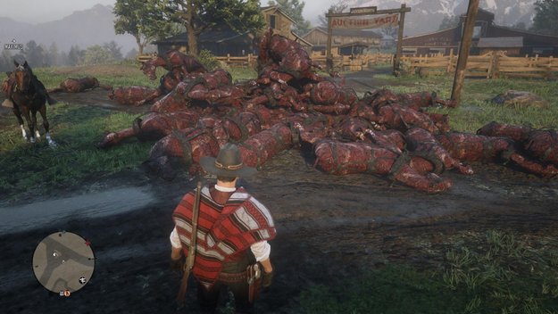 Red Dead Online hat ein Problem mit Bergen verbrannter Pferdeleichen