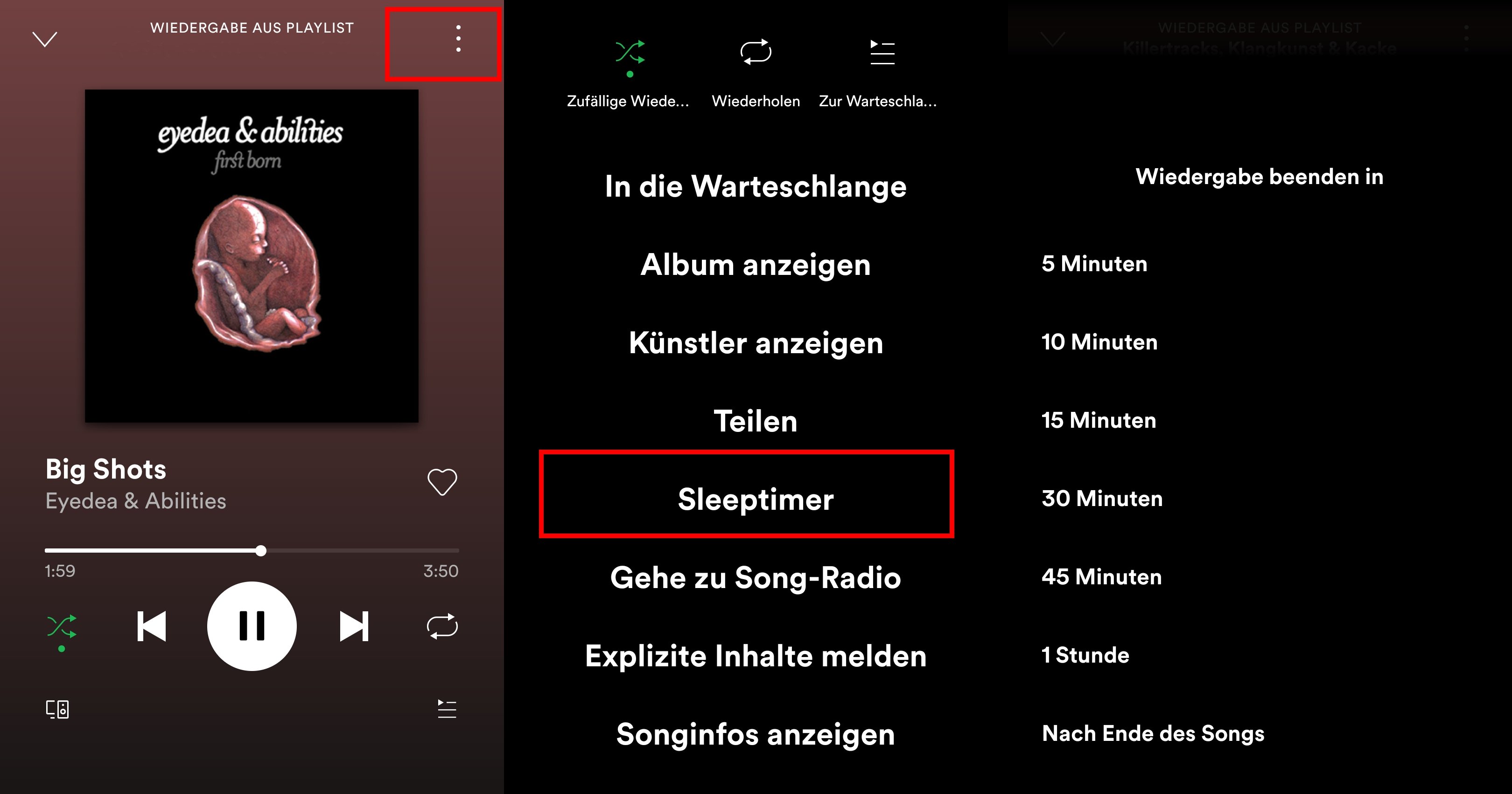 how to do timed sleep on spotify on mac