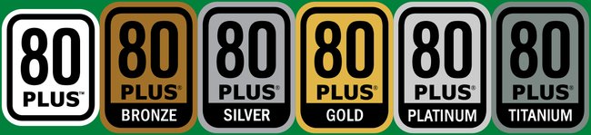 80 Plus Bronze Silver Gold Platinum Titanium Zertifikate