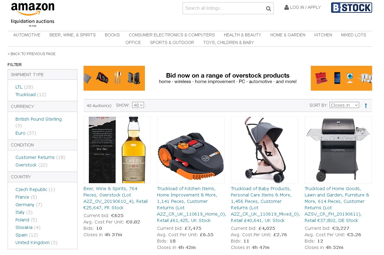 Amazon Liquidation: Auktionen zum Stopp der Warenvernichtung?
