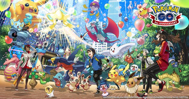 Pokémon GO wird 3 Jahre alt und du wirst belohnt
