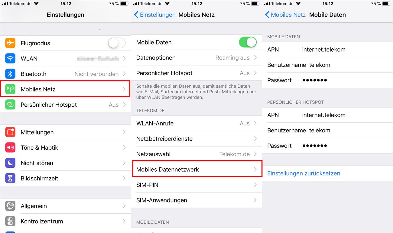 APN-Einstellungen: Mobiles Internet einrichten
