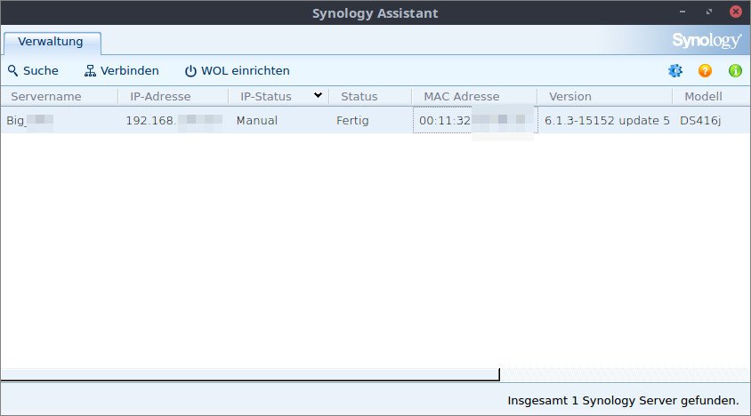 mapping synology drive