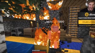 Jack Black fackelt PewDiePies Haus in Minecraft ab