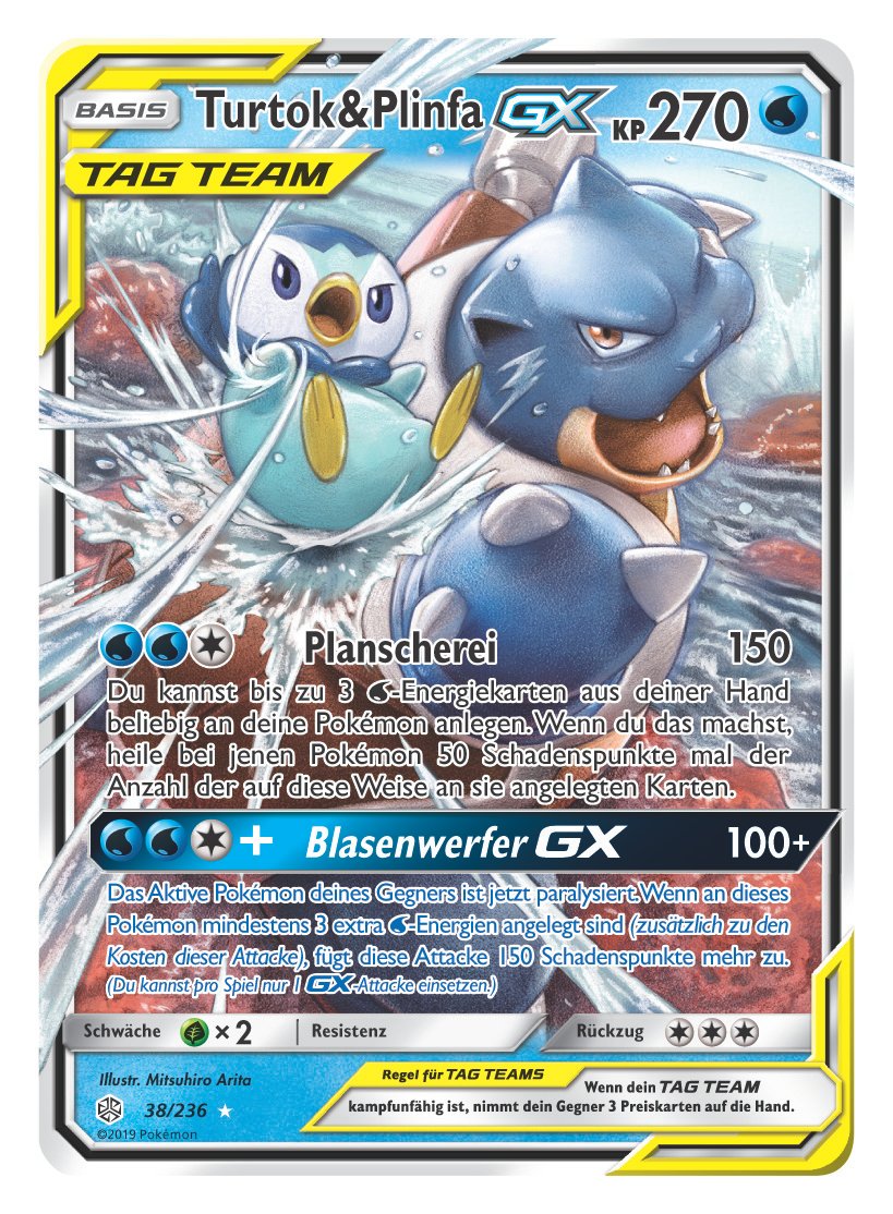 Pokémon Tcg Turtok Plinfa Gx Exklusive Tag Team Gx