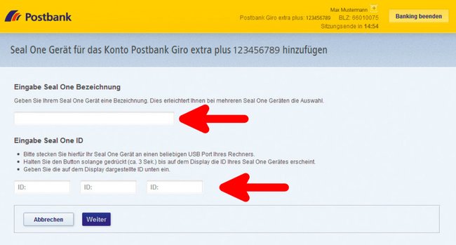 Bild: Postbank / Ergänzungen: GIGA