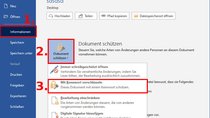 Word-Dokument mit Passwort schützen & verschlüsseln – so geht's