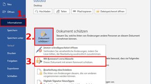 Word-Dokument mit Passwort schützen & verschlüsseln – so geht's