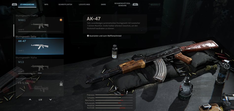 Call Of Duty Modern Warfare Waffen Aufsätze CoD Modern Warfare: Alle Waffen mit Liste und Stats