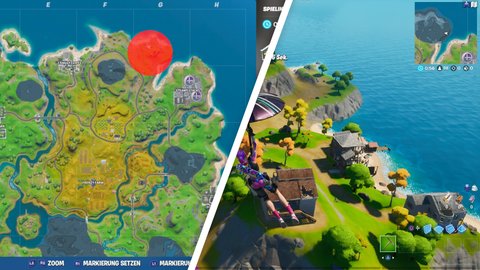 fortnite alle orientierungspunkte karte komplett aufdecken