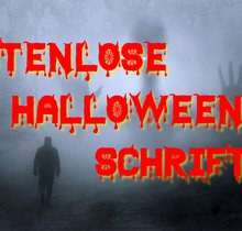 Halloween-Schriften für Einladungen Poster und Grusel-Bilder