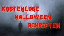 Halloween-Schriften für Einladungen Poster und Grusel-Bilder