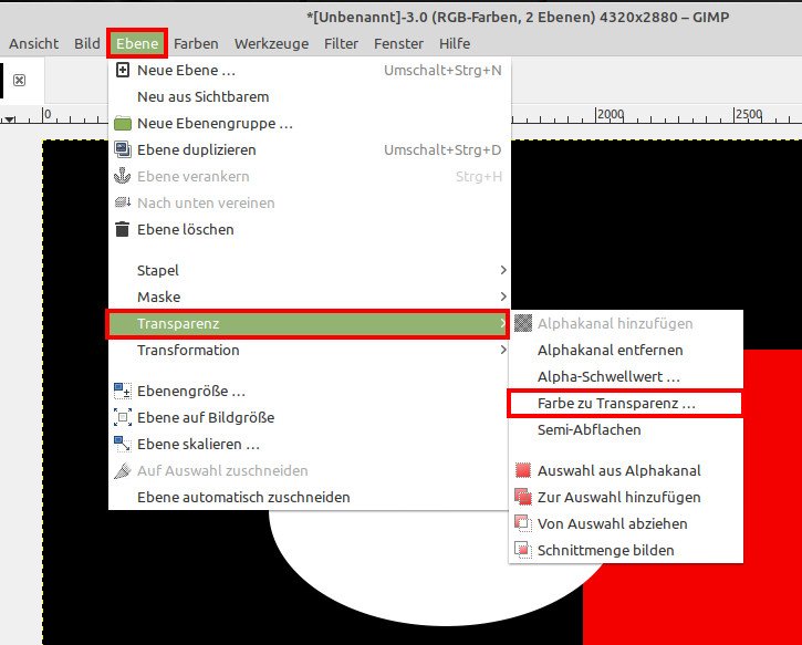 Gimp Farbe Zu Transparenz So Geht S