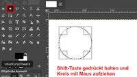 GIMP: Kreis zeichnen – so geht's