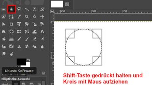 GIMP: Kreis zeichnen – so geht's