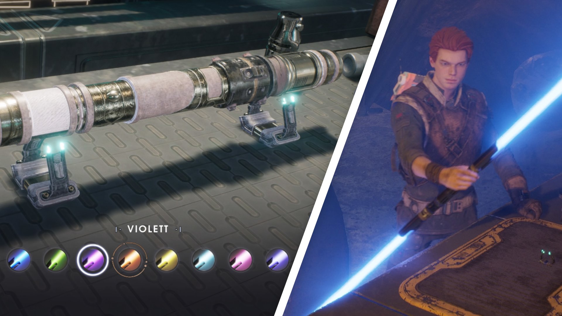 Star Wars Jedi Fallen Order Lichtschwert Farben www.giga.de